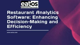 Restaurant Analytics Software Enhancing Decision-Making and Efficiency