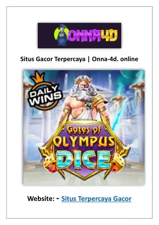 Situs Gacor Terpercaya | Onna-4d.online