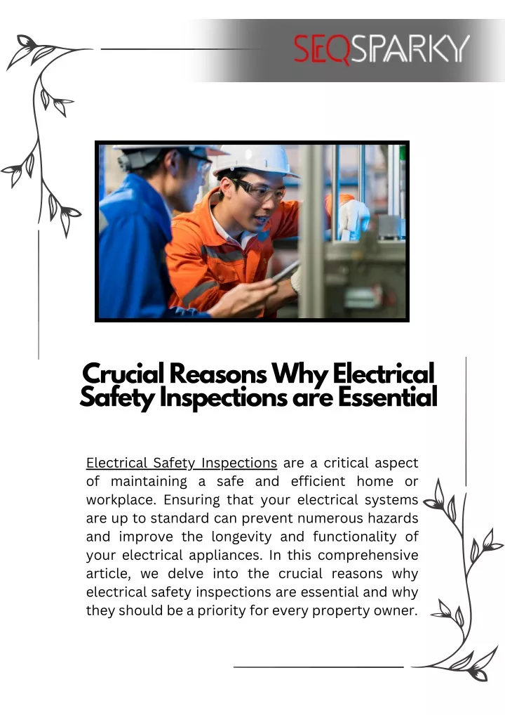 crucial reasons why electrical safety inspections