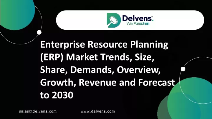 enterprise resource planning erp market trends