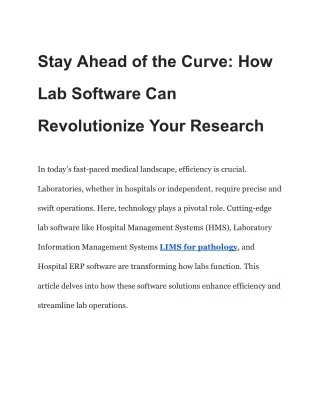 Stay Ahead of the Curve_ How Lab Software Can Revolutionize Your Research
