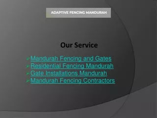 Best Residential Fencing in Mandurah Enhance Your Home's Security
