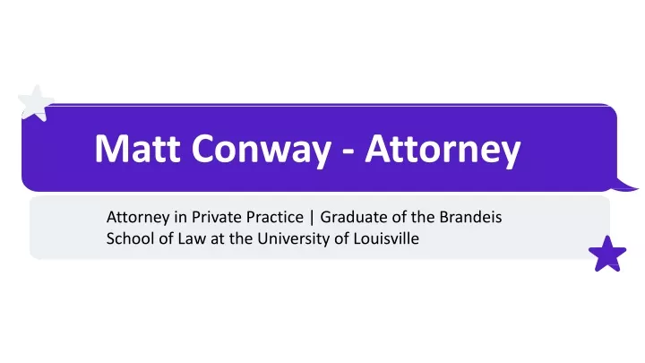 matt conway attorney