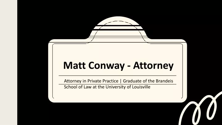 matt conway attorney