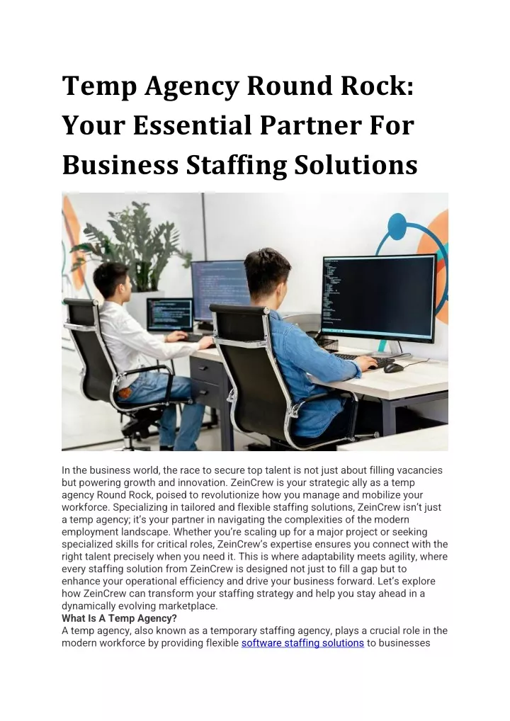 temp agency round rock your essential partner