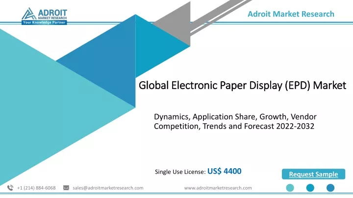 global electronic paper display epd market