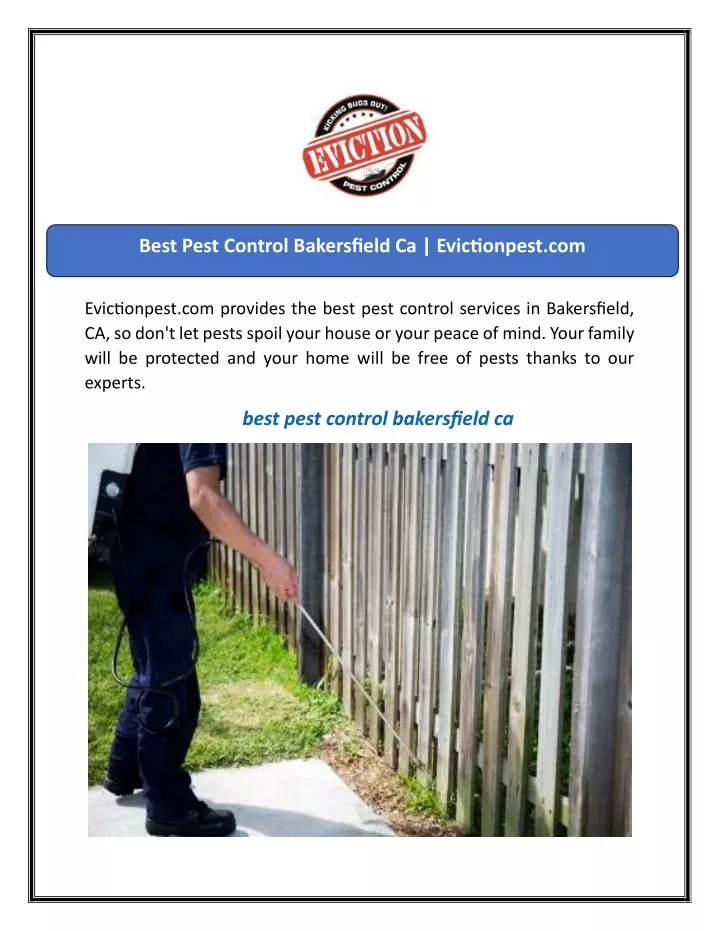 best pest control bakersfield ca evictionpest