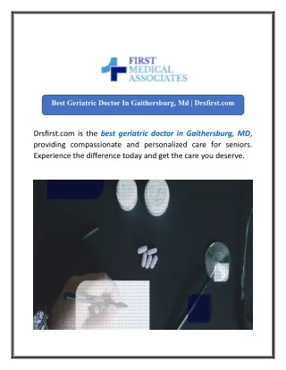 Best Geriatric Doctor In Gaithersburg, Md Drsfirst