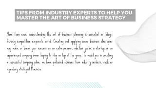 Strategic Mastery: the Best Business Strategy Advice From Mauricio Pontones