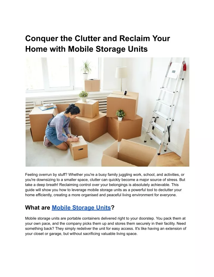 conquer the clutter and reclaim your home with