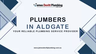 Plumbers Aldgate