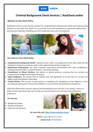 Is your asian girlfriend being honest? AsiaCheck.Online