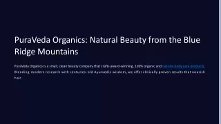 Natural Body Care Products