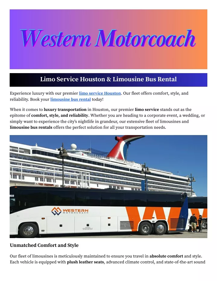 western motorcoach western motorcoach western