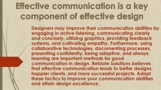 Effective Communication Strategies for Designers