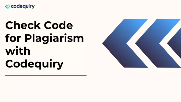 check code for plagiarism with codequiry