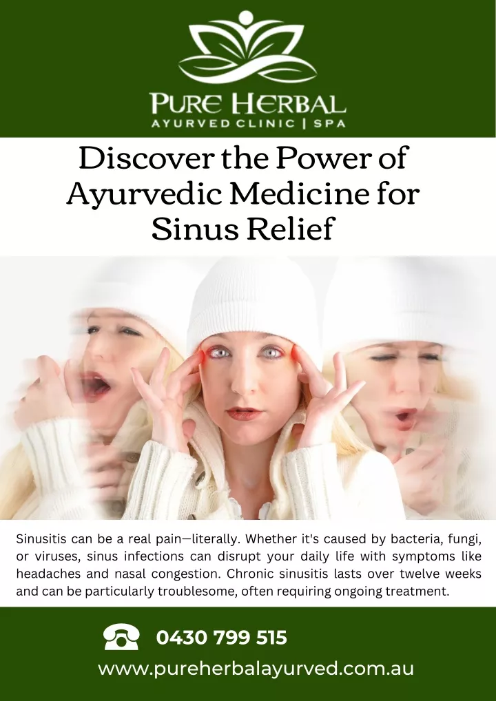 PPT - Discover the Power of Ayurvedic Medicine for Sinus Relief ...