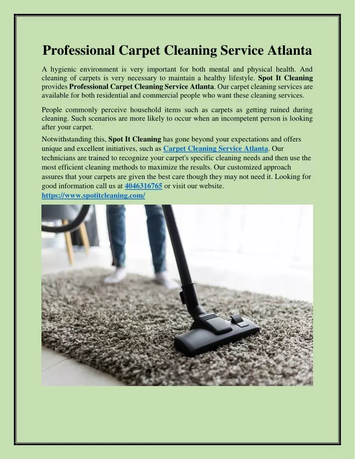 professional carpet cleaning service atlanta