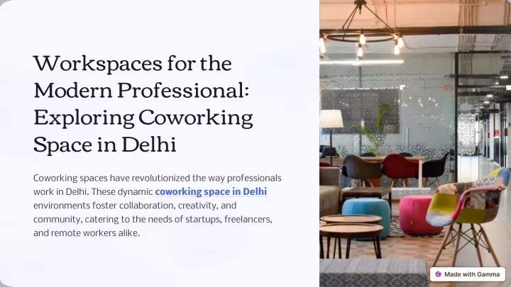 workspaces for the modern professional exploring