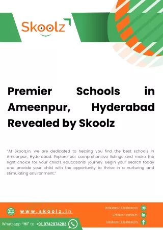 Explore Premier Schools in Ameenpur with Skoolz