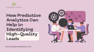 How Predictive Analytics Can Help in Identifying High-Quality Leads