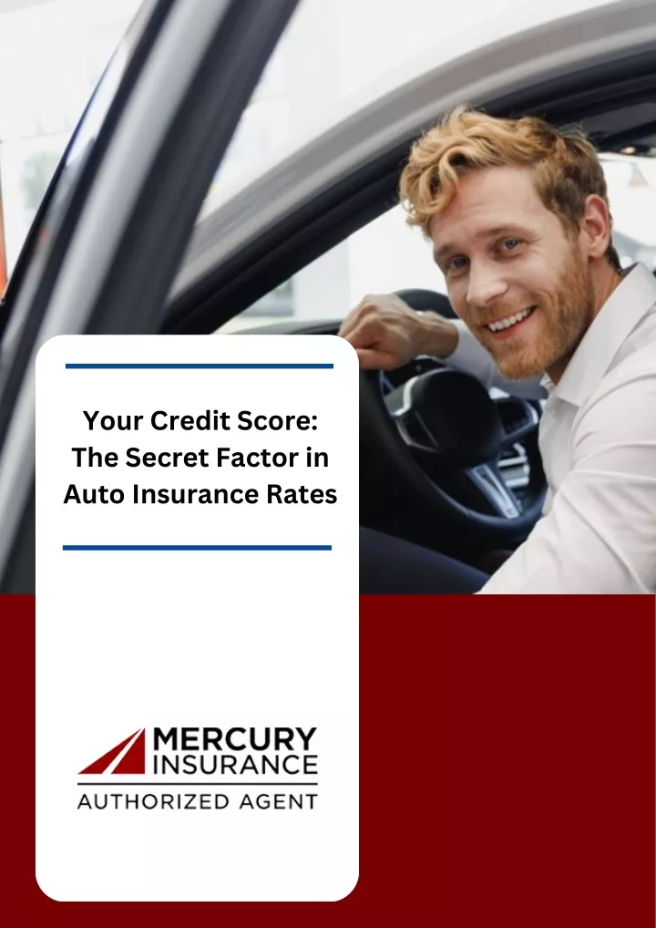 your credit score the secret factor in auto