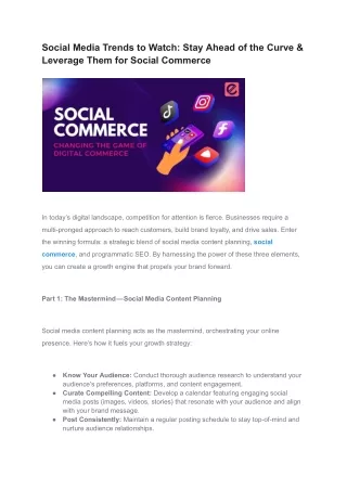 Social Media Trends to Watch_ Stay Ahead of the Curve & Leverage Them for Social Commerce