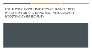 enhancing communication channels best practices