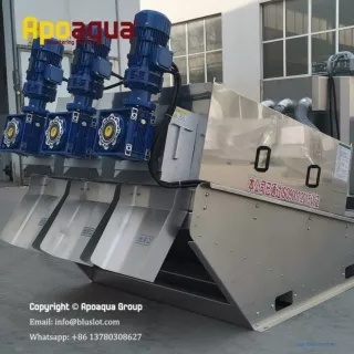 Multi Disk Screw Press for Municipal Sludge Management