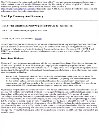 How Does Mk-677 Impact Testosterone Degrees?
