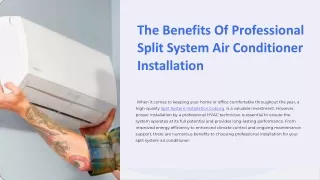 The-Benefits-Of-Professional-Split-System-Air-Conditioner-Installation