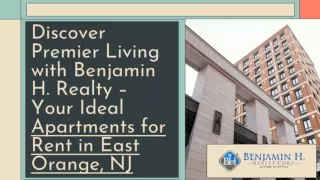 Your Ideal Apartments for Rent in East Orange, NJ