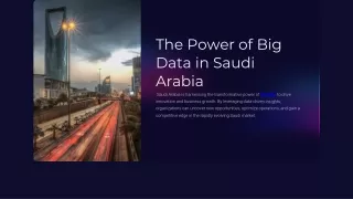 the power of big data in saudi arabia saudi