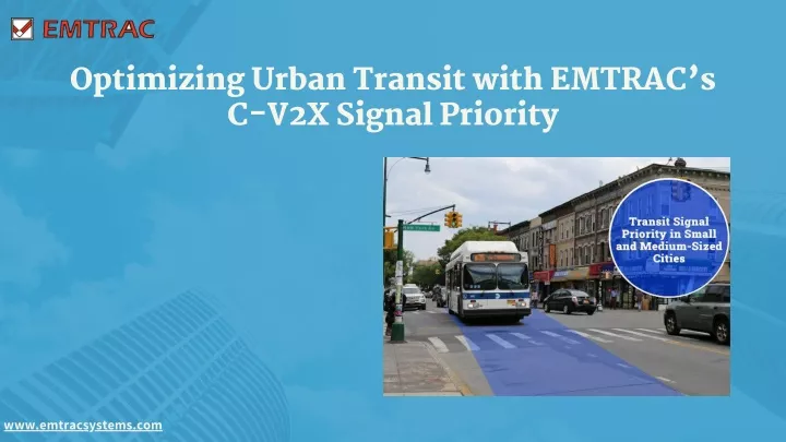 optimizing urban transit with emtrac