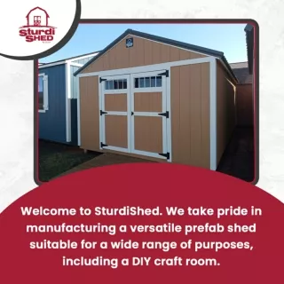 Transform a Prefab Shed into a Functional DIY Craft Room