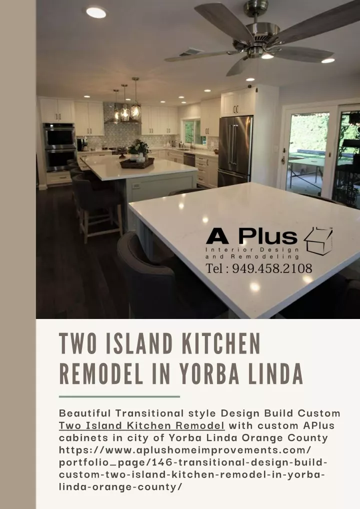 two island kitchen remodel in yorba linda