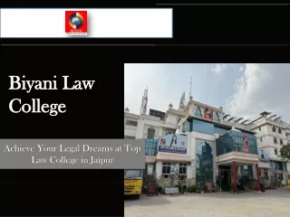 Biyani Law College Achieve Your Legal Dreams at Top Law College in Jaipur