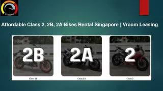 Explore Singapore on Class 2 Bikes with Vroom Leasing