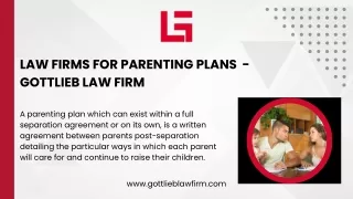 Law Firms For Parenting Plans
