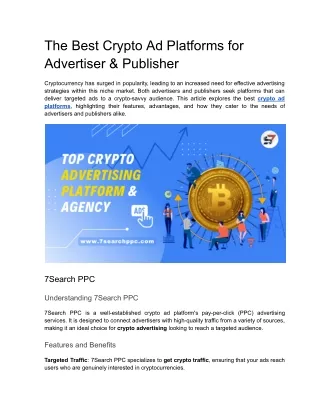 The Best Crypto Ad Platforms for Advertiser & Publisher