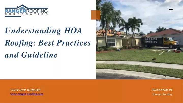 understanding hoa roofing best practices and guideline