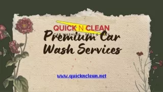 Premium Car Wash Services - Call Us Now 480-707-3531