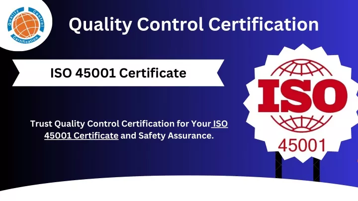 quality control certification