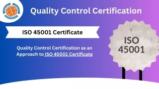 ISO 45001 Certificate