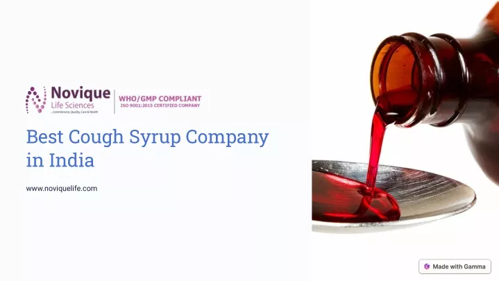 best cough syrup company in india