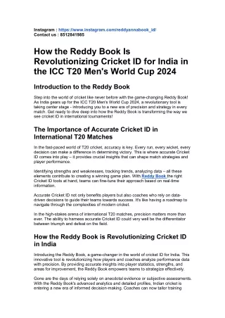 The Reddy Anna Phenomenon: How India's Cricket Star is Making History