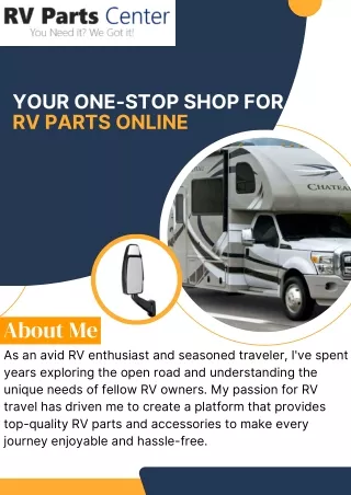 One-Stop Shop for RV Parts Online  RV Parts Accessories