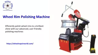 wheel rim polishing machine