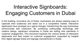 Interactive Signboards_ Engaging Customers in Dubai