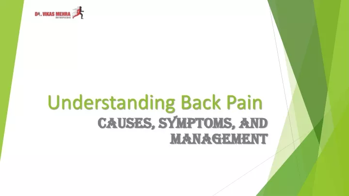 understanding back pain